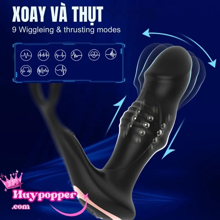 Ancus Prostate Stimulator Shaking Rotating Vibrating Toy — hình 5