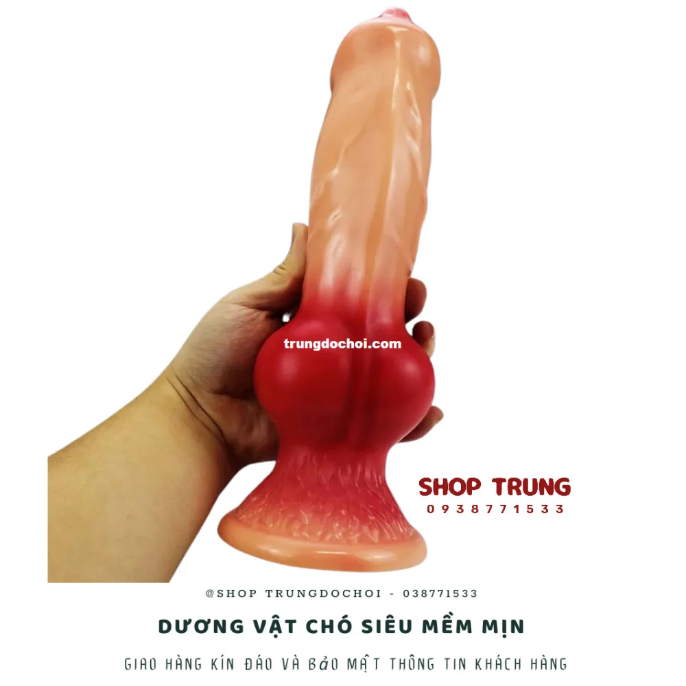 Dog-Style Soft Silicone Dildo New Sensation Female Stress — hình 4