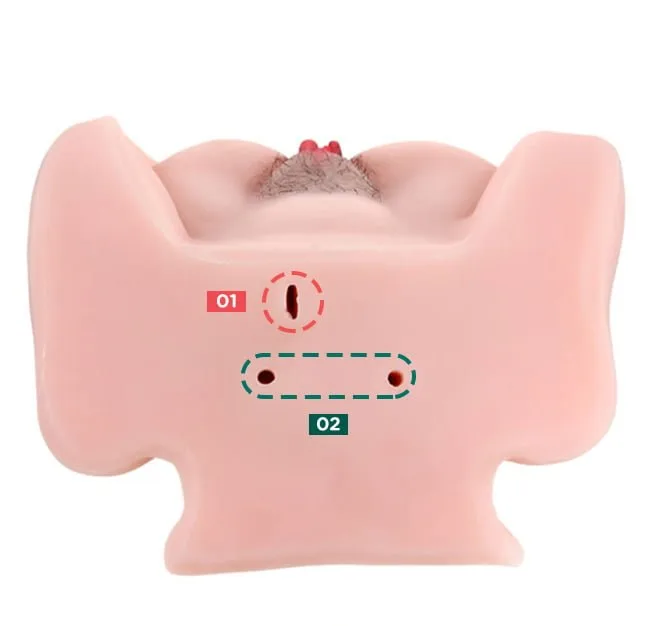 AnJeRa Baby Pink Silicone Stylish Large Buttocks Sex Toy — hình 3