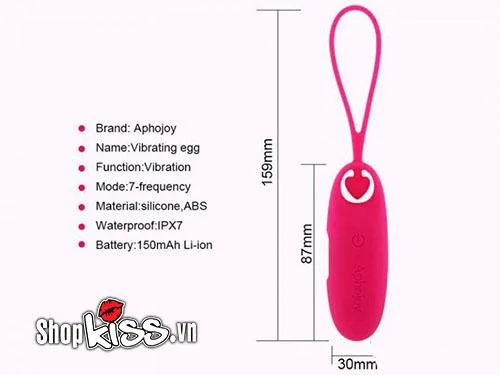 Aphojoy Rechargeable Egg Vibrator 7 Modes Waterproof Pink — Whether you want to stimulate the G-spot, clitoris, or