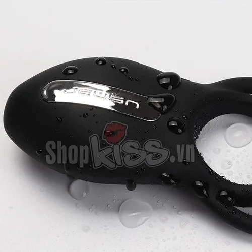 Jeusn Vibrating Silicone Penis Ring Couples Toy — hình 3
