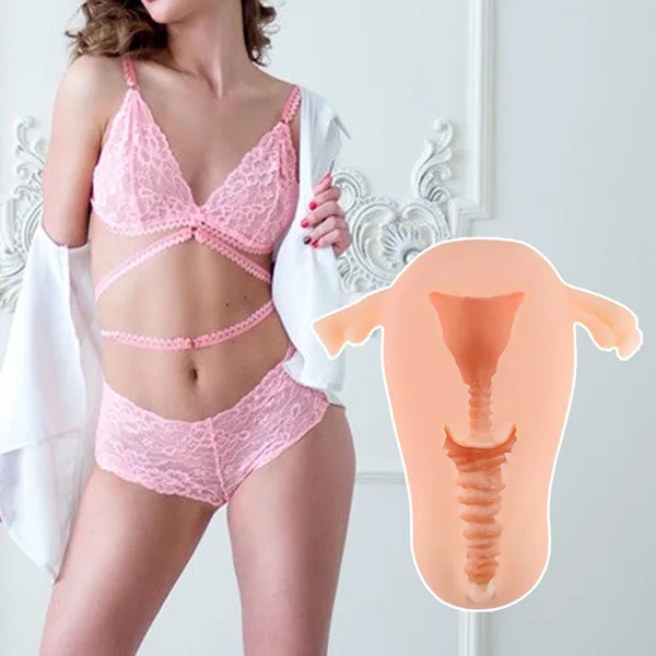 Realistic Male Masturbator Sex Toy Soft Medical Silicone — hình 2