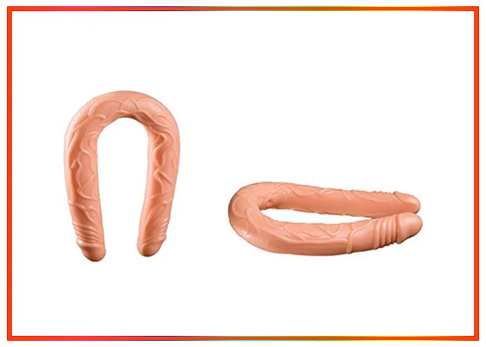 Lesbian Double-Ended Dildo SHP657 Silicone Soft Flexible — Key Specifications