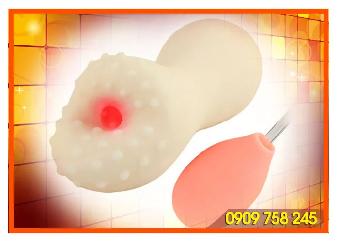 Goran Compact Male Oral Masturbator with Squeeze Ball — Crafted from premium medical-grade silicone, this device