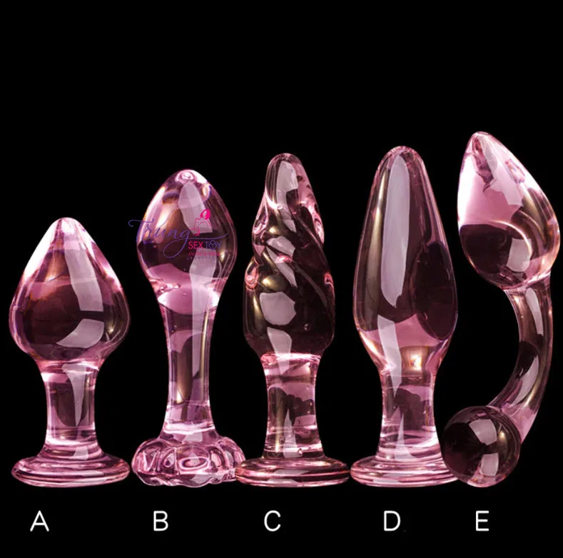 Cute Glass Anal Plug Textured Design — Safe, Hypoallergenic, and Suitable for All