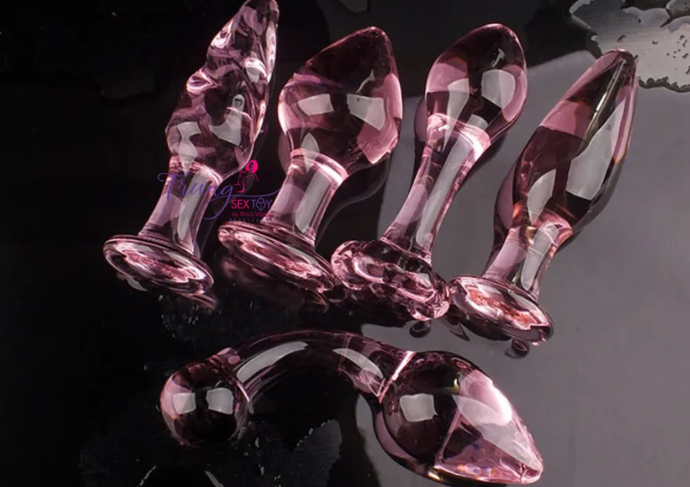 Cute Glass Anal Plug Textured Design — Size & Comfort Tailored for You