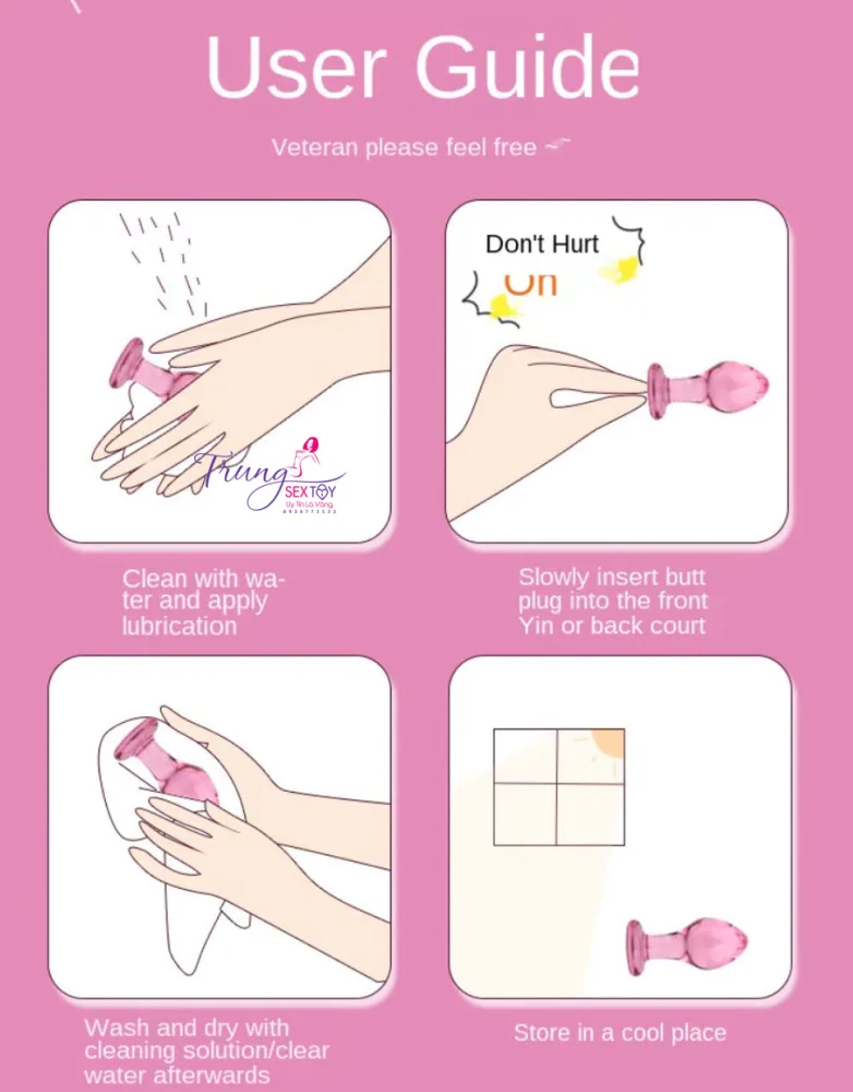 Cute Glass Anal Plug Textured Design — Why Choose Glass? The Benefits You’ll Love