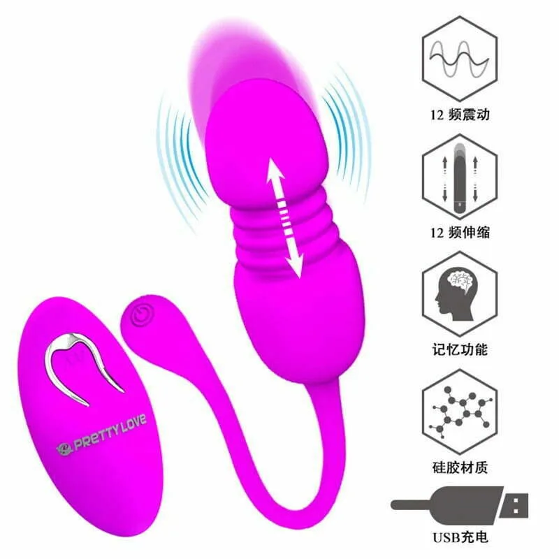 Powerful SHP1339 Thrusting Penis Vibrating Egg Mini Toy — Premium Vibration Technology for Lasting Enjoyment