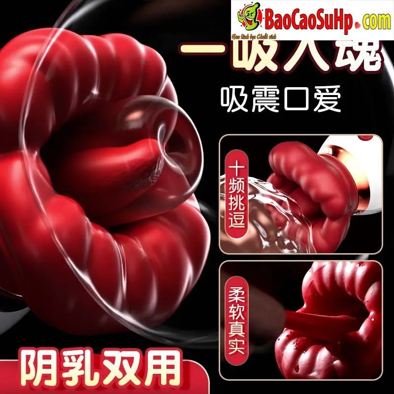 Huankouai Red Lips Licking Sucking Powerful Female Pleasure — hình 3