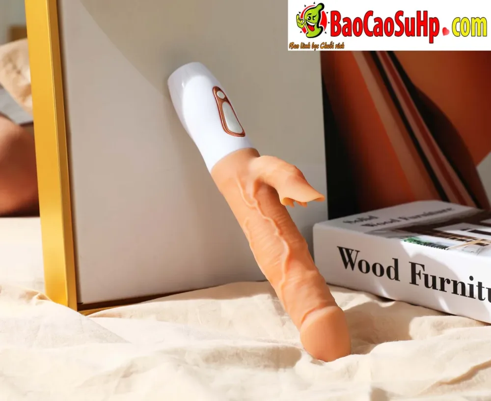 ZZ024 Rabbit Ear Textured Suction Vibrator Realistic — hình 2