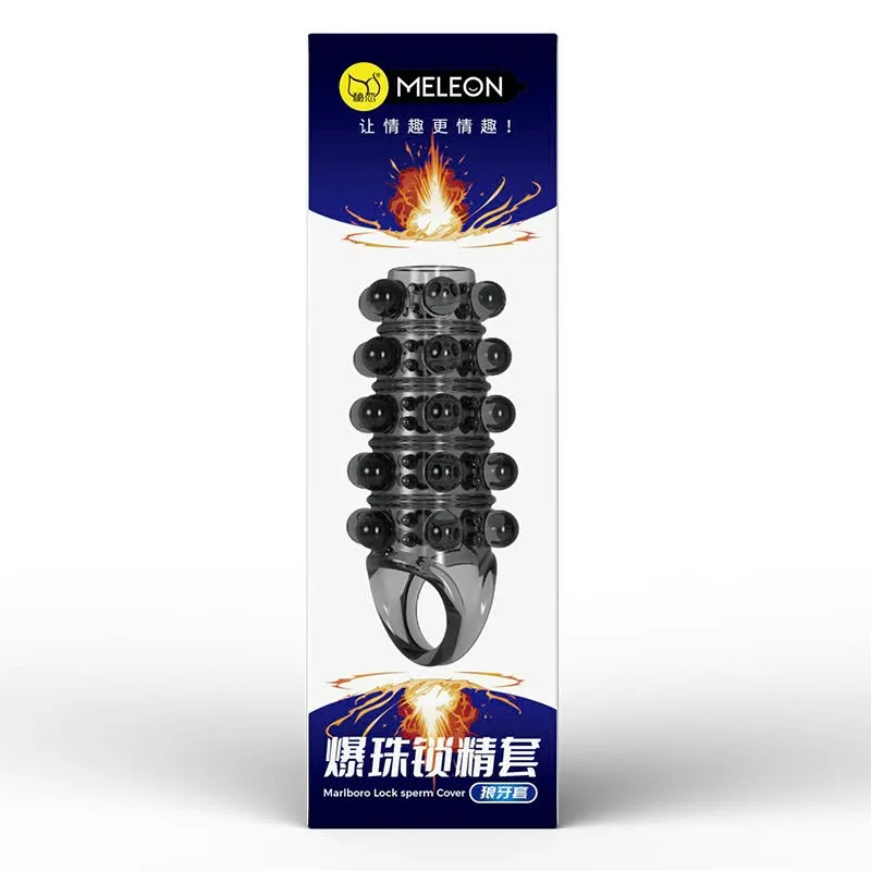 Spiked Strap-On Dildo Silicone Enhancer for Men — hình 2