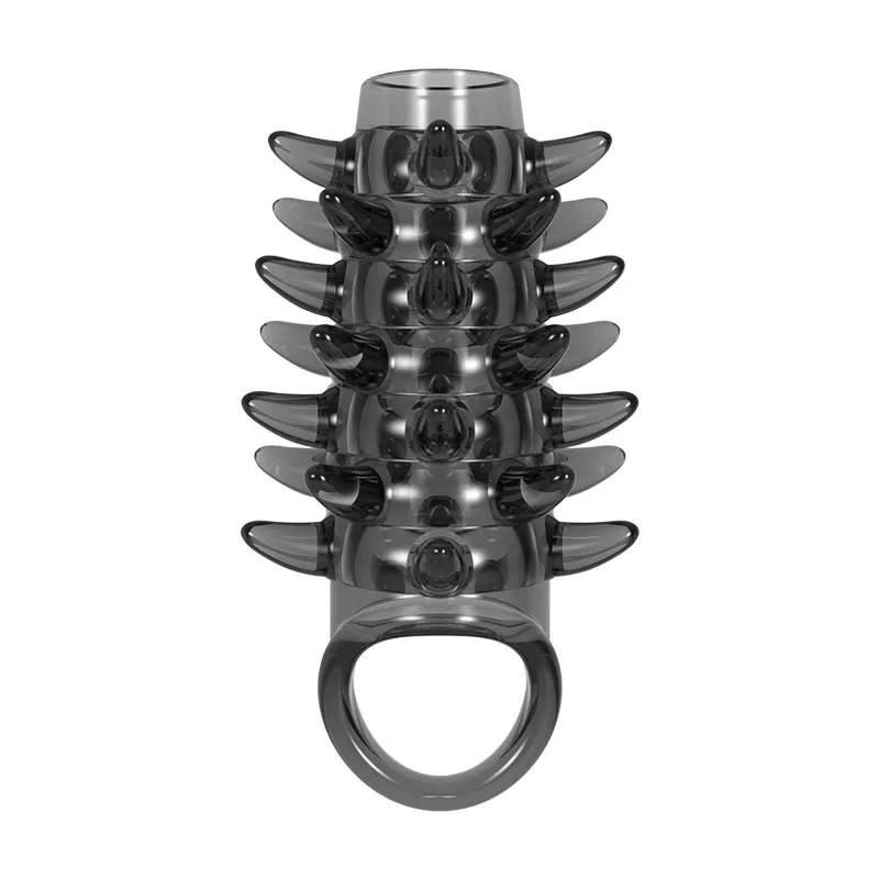Spiked Strap-On Dildo Silicone Enhancer for Men — hình 4