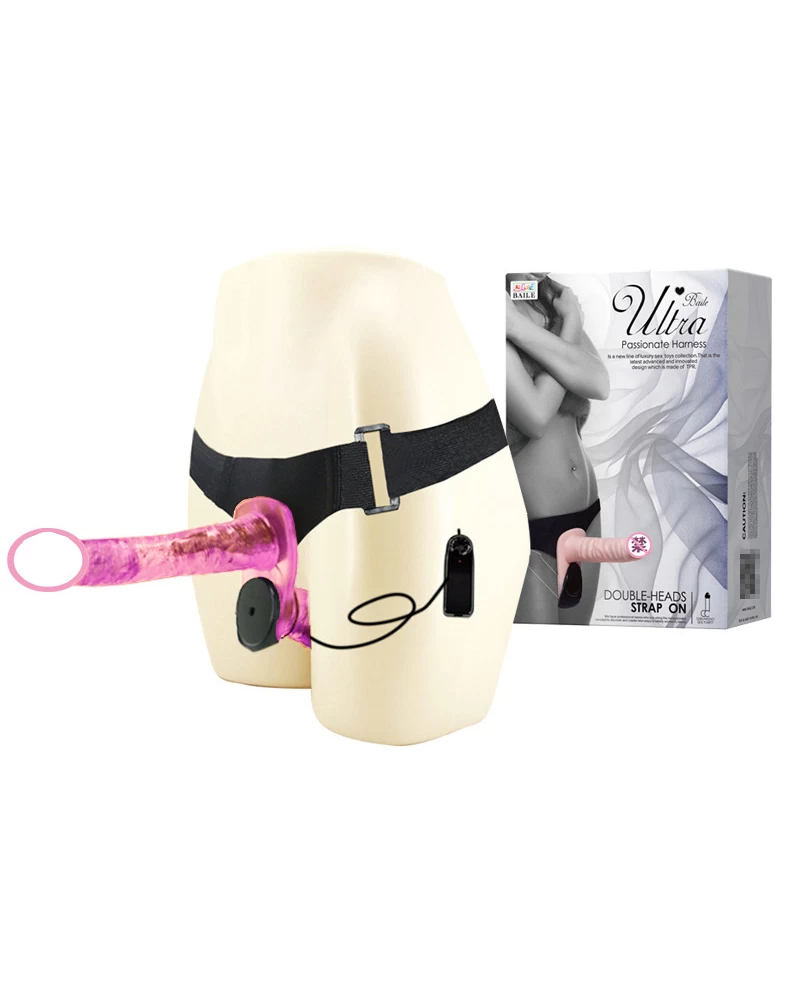 Double-Heads Soft Strap On Toy for Lesbian Couples — Waterproof and Easy to Clean for Anytime Fun