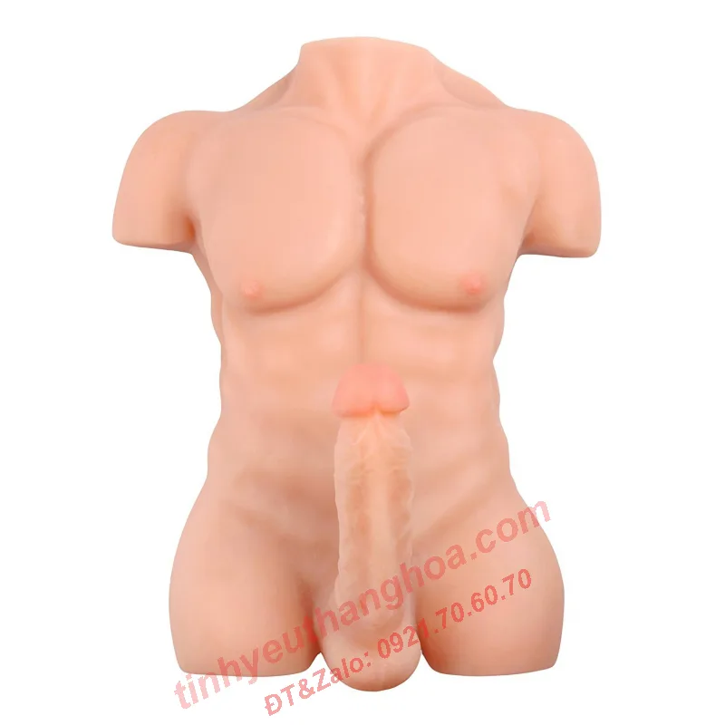 Pink Silicone Male Sex Doll Realistic Soft Elastic Skin — hình 2