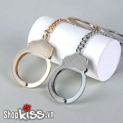 Stainless Steel BDSM Handcuffs - Spice Up Intimate Moments — The number 8 design cleverly links the cuffs, maintaining