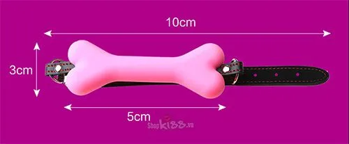 Bone Shape BDSM Gag Restraint Cute Leather Strap — Detailed Product Specifications