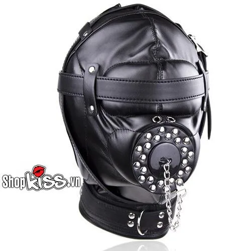 Full Head BDSM Leather Hood for Intense Sensory Play — Superior Craftsmanship and Design