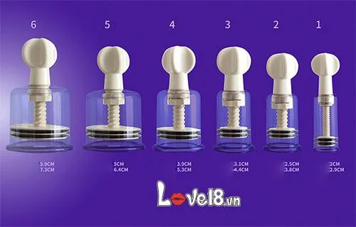 BZ09N Nipple Suction Stimulation Toy Clear ABS Material — hình 4