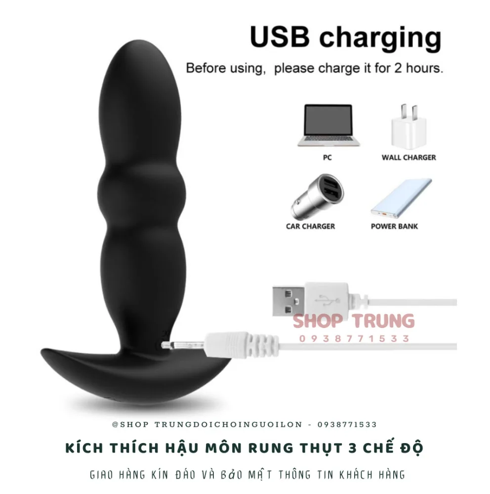 Remote Control Anal Massage Toy 11 Vibration & Thrust Modes — The versatility of its functions ensures every session is