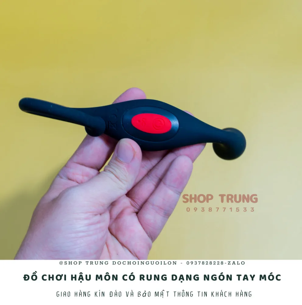 Remote Control Anal Hook Finger Vibrator Medical Silicone — hình 4