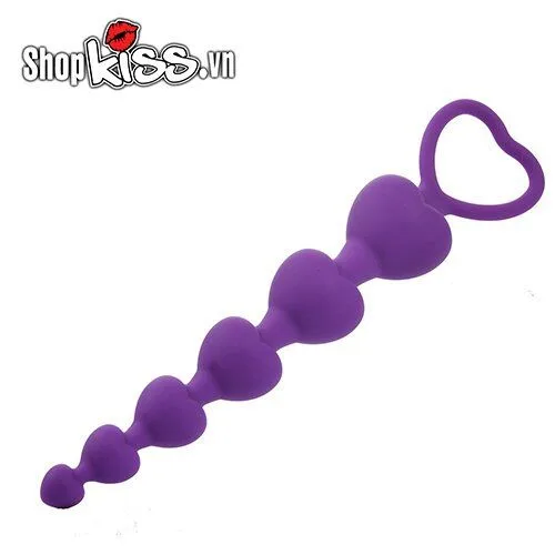 Heart Shape Anal Bead Stimulator Toy for Male Pleasure — Safe, Non-Toxic, and Comfortable for Sensitive Skin