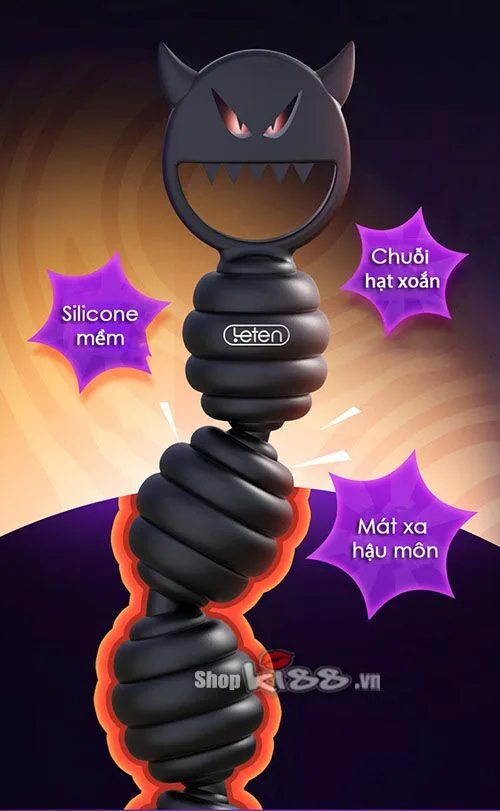 Leten Devil Anal Beads Massage Silicone Safe Pleasure — Innovative Design & Superior Craftsmanship