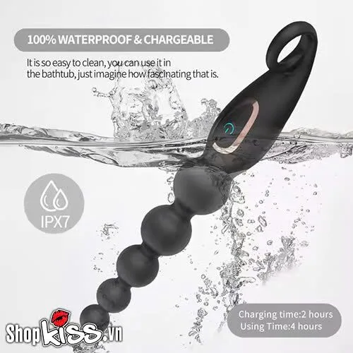7 Frequency Prostate Anal Beads Silicone Massage Toy — User-Friendly and Stylish