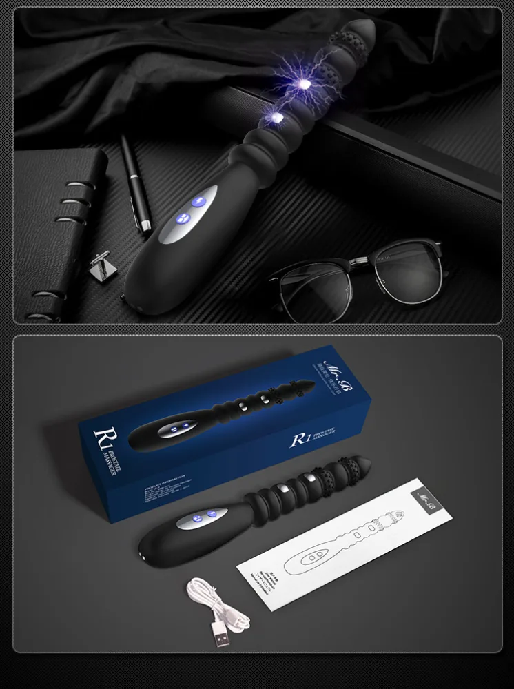 Silicone ABS Anal Stimulator 10 Vibration Modes Waterproof — Versatile 10 Vibration Modes for Personalized Pleasure