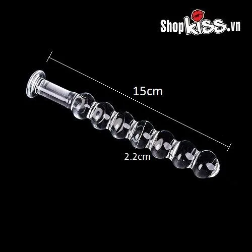 Glass Anal Bead Plug Set 15cm Transparent Safe Prostate — Perfect Dimensions for Ultimate Comfort and Pleasure