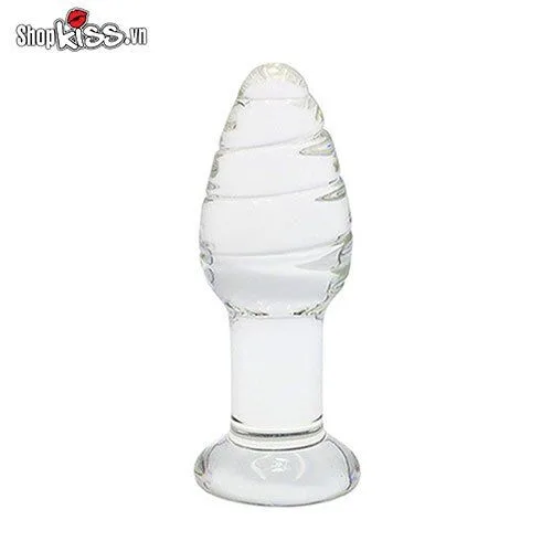 Glass Twisted Anal Stimulator Prostate Massage Luxury Sex — Perfect for Prostate & Anal Pleasure