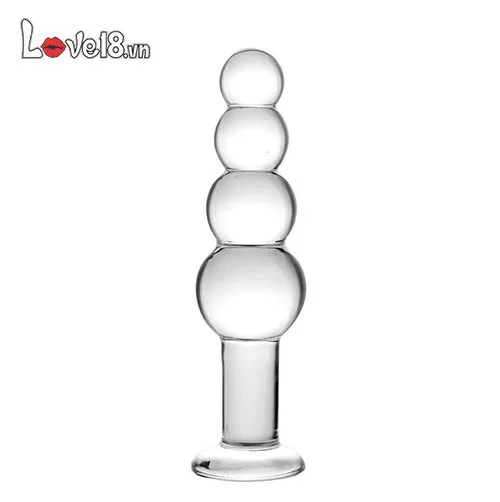 Glass Beaded Anal Stimulator Massage Gay Sauna Toy — hình 3