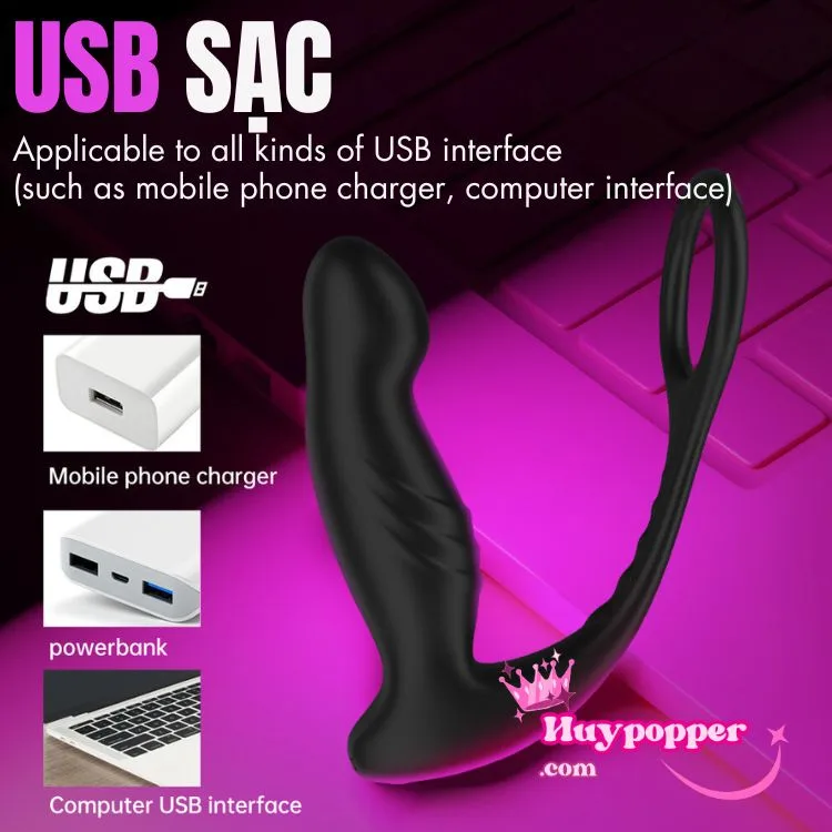 Lisa Prostate Finger Stimulator Powerful Remote Control — Convenient USB Rechargeable Battery