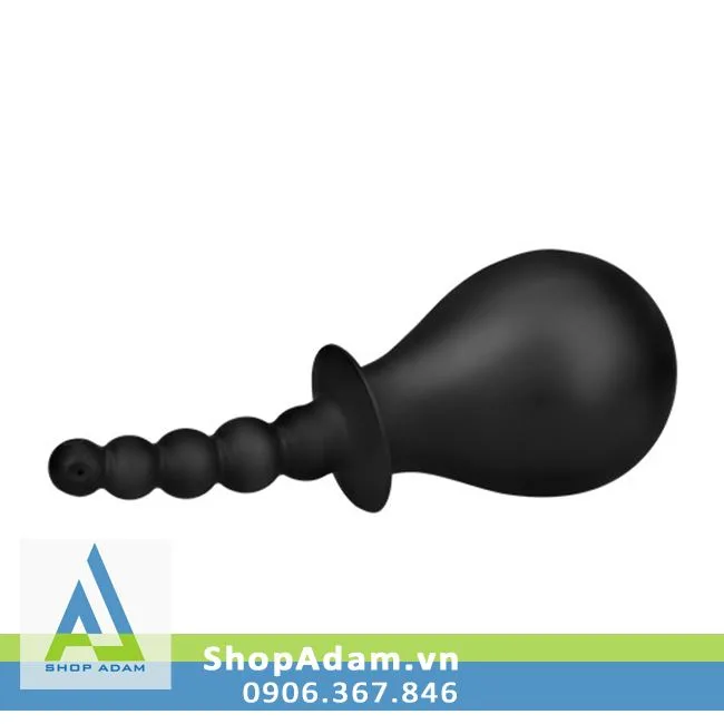 2-in-1 Anal Cleaning and Stimulating Device Natural Rubber Material