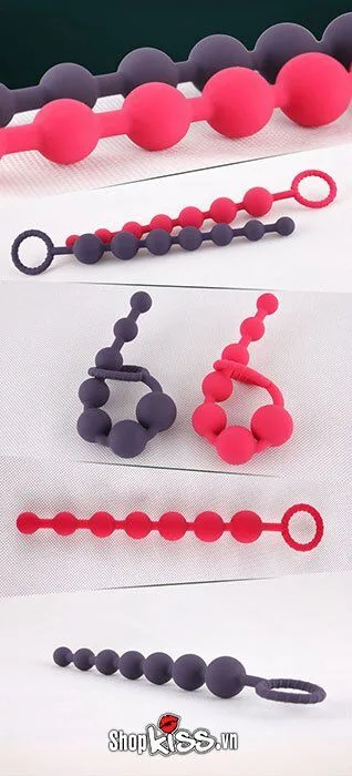 Loveaider Medical Silicone Anal Massage Beads Colorful — Compact & Practical with Secure Handling