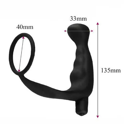 Silicone Anal Massager with Strap 10 Vibration Modes — Designed for Comfort & Performance