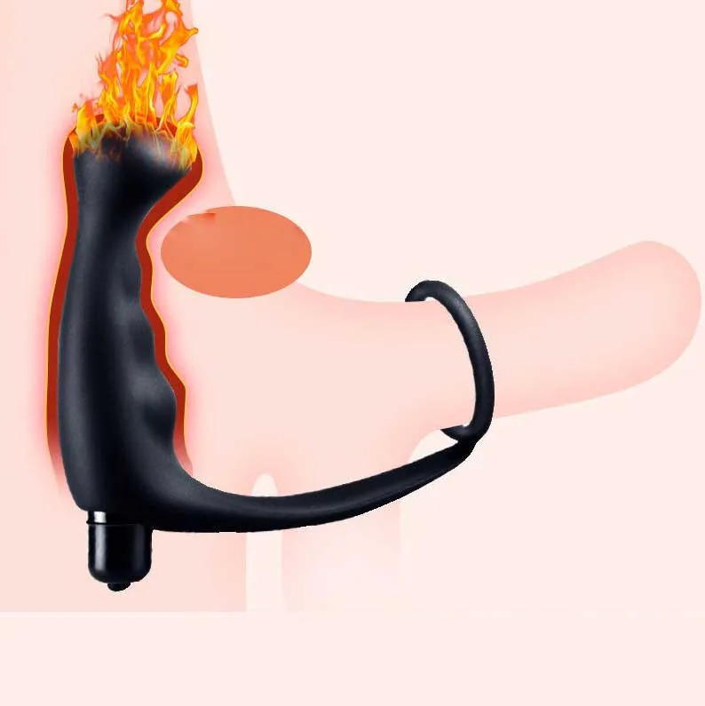 Silicone Anal Massager with Strap 10 Vibration Modes — The strap attached to the base is designed to fit securely