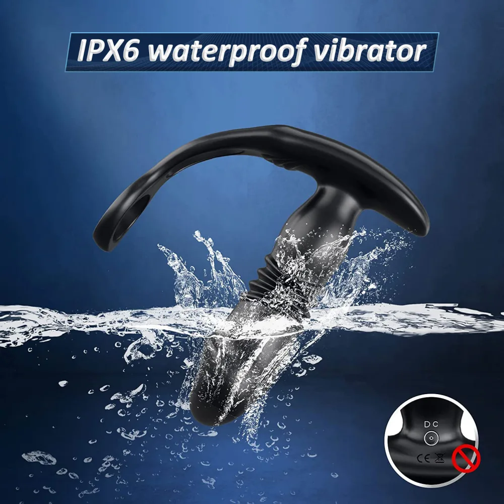 Prostate Relaxation Anal Massager Silicone USB Rechargeable — Each mode is carefully designed to produce varying waves of