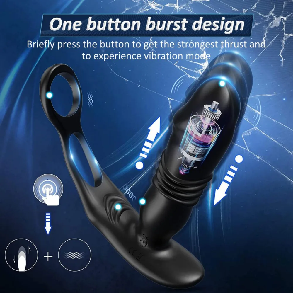 Prostate Relaxation Anal Massager Silicone USB Rechargeable — hình 5