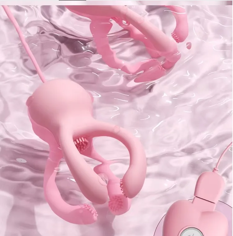 USB Breast Massage Vibrator 10 Modes Soft Silicone Arousal — Easy-to-Use & USB Rechargeable