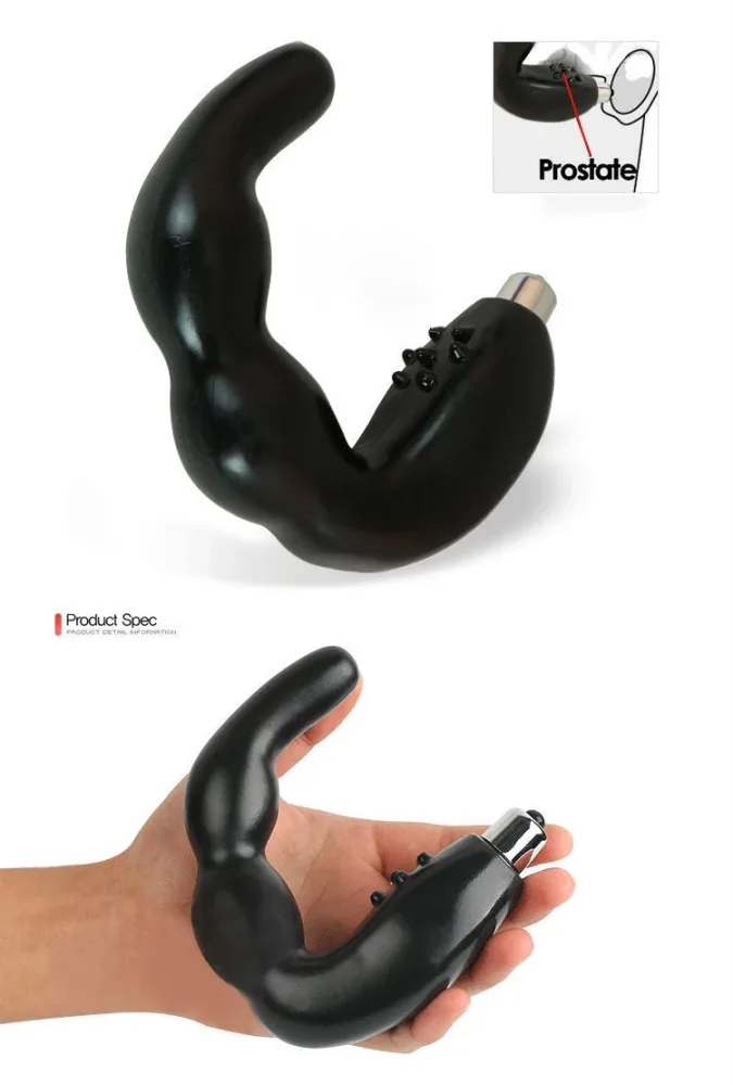 Prostate Massager Silicone Male Stimulation Vibrating — Premium Polymer Material for Safety and Comfort