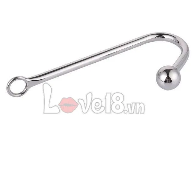 Gay Alloy Anal Stimulator 33mm Beads 25cm Long Toy — hình 3