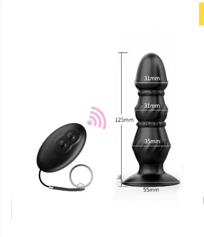 Powerful Remote Control Anal Plug Soft Silicone Waterproof — Easy and Safe to Use