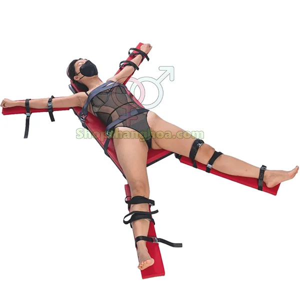 GSM022 black bondage restraint kit hand and foot cuffs for — hình 2