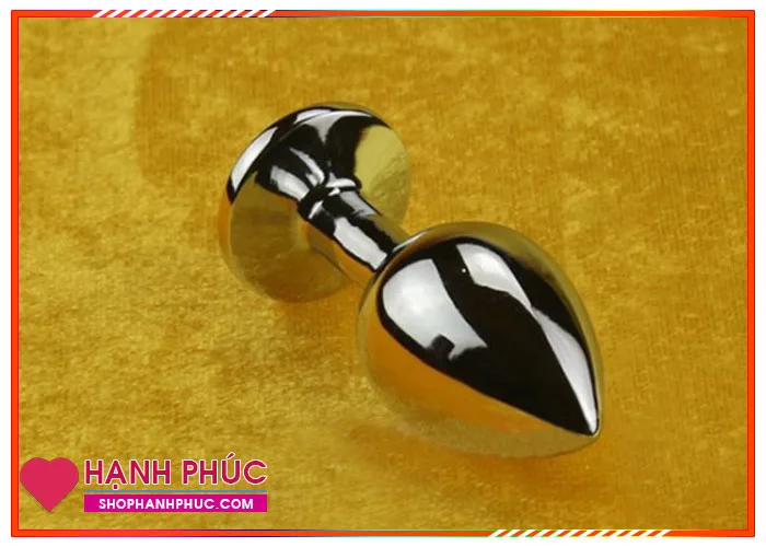 Japanese Stainless Steel Anal Massager Silicone Handle — hình 4