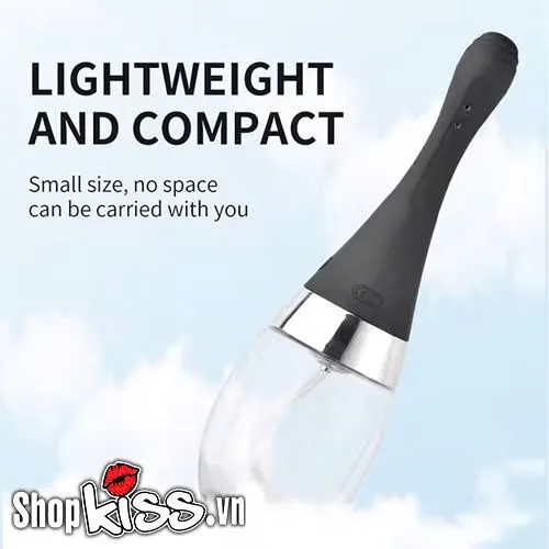 Electric Anal Cleanser Silicone Rechargeable — Perfect for those who enjoy anal intimacy, this device