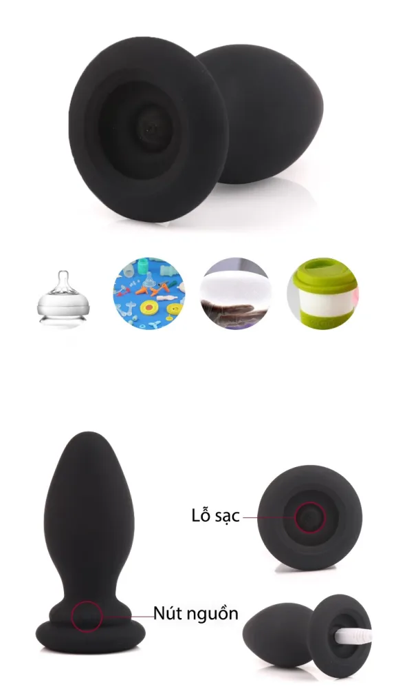 Fox Tail Anal Vibrating Cosplay Accessory — The silicone plug is designed for easy insertion and