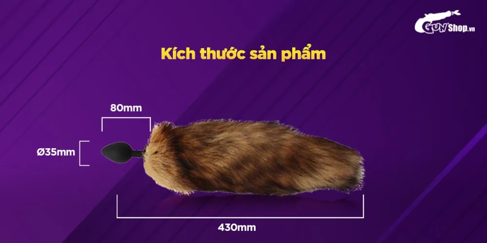 Chisa Fierce Euphoria Fox Tail Anal Plug Cosplay BDSM Toy — hình 5