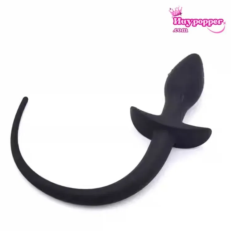 Small Silicone Dog Tail BDSM Cosplay Accessory Comfortable — Compact Size That Minimizes Discomfort