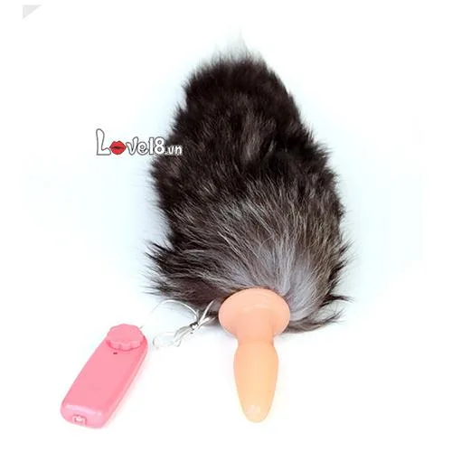 Soft Fox Tail Plug with Vibration Anal Stimulator — Powerful Vibration and Sensual Design