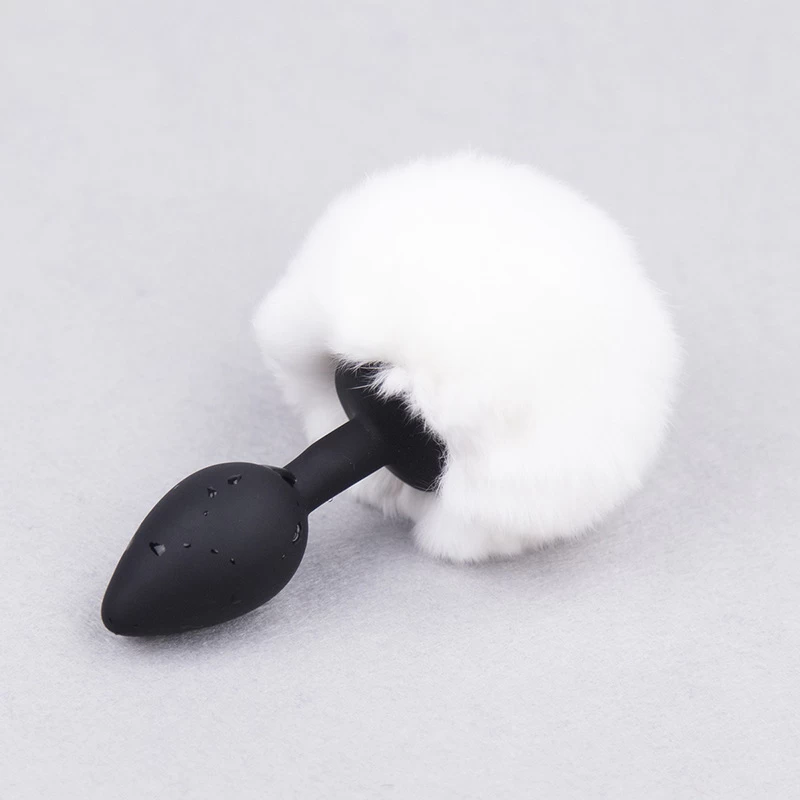 Soft Silicone Bunny Tail Butt Plug Multi-Color Cosplay SM — hình 11
